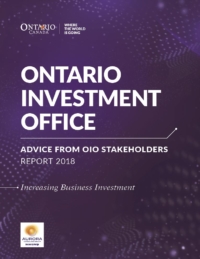 Ontario Investment Office Strategic Plan 2018